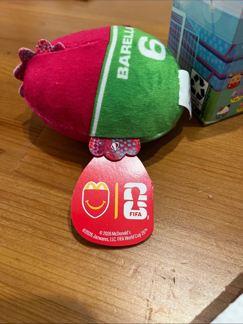Squishmallows Barella Plush FIFA World Cup McDonalds Happy Meal toy